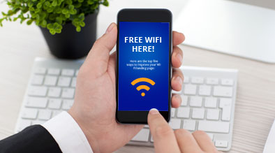 guest wifi landing page